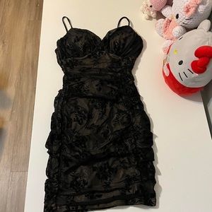 Windsor - floral velvet dress